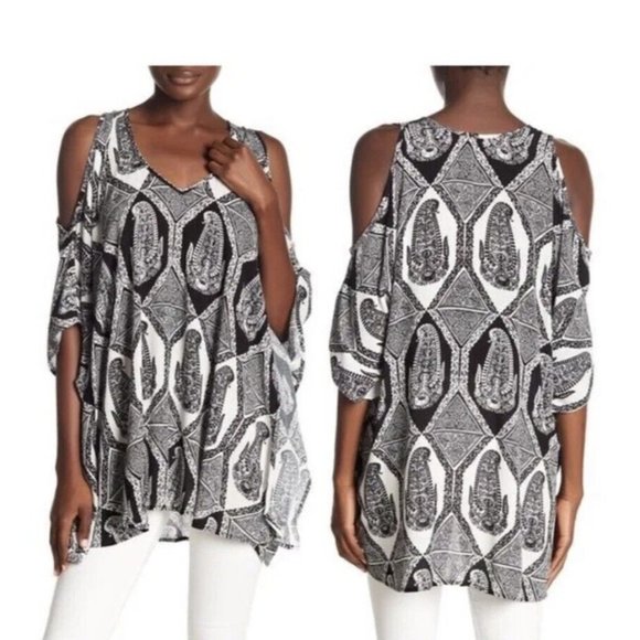 Show Me Your MuMu Tops - Show Me Your Mumu Peta-Boo Tunic Eat Pray Mu Size Small